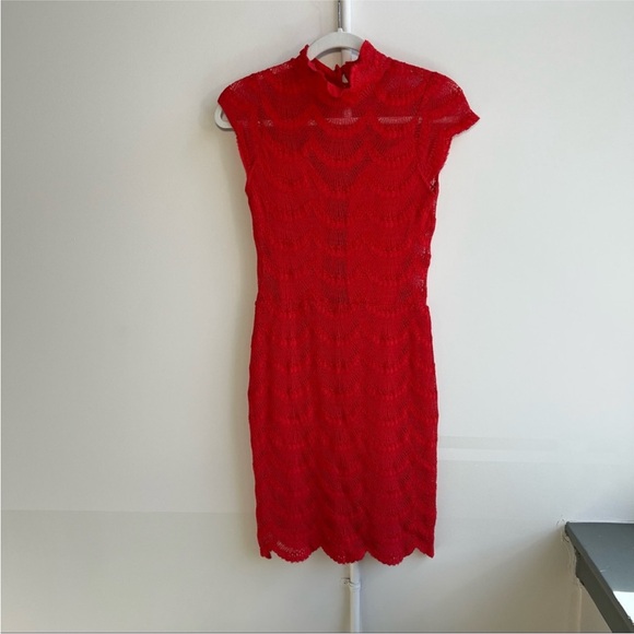 Free People Nightcap Red Lace Dress - Picture 7 of 11